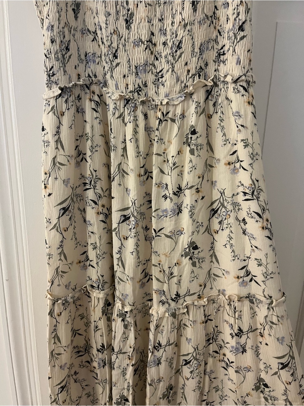 Floral Smocked Maxi Dress - Picture 3 of 7